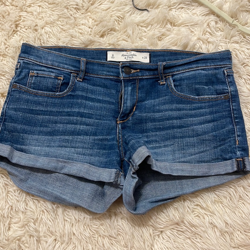 Abercrombie and fitch jean shorts 8